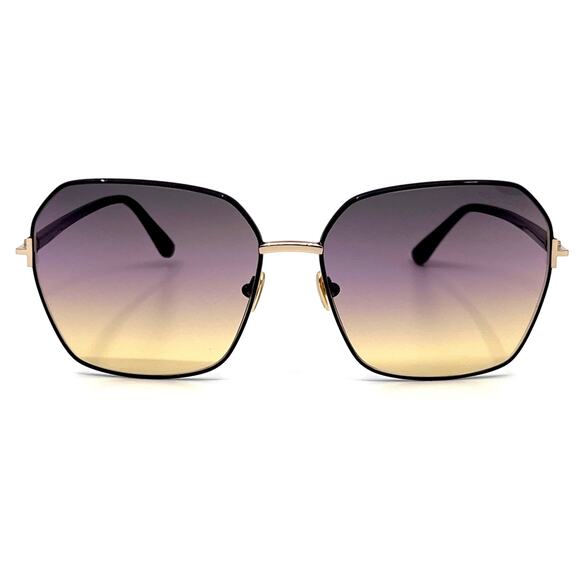 New, TOM FORD Claudia-02 Sunglasses TF839 01B Authentic - Picture 1 of 12